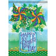 Flag-Garden-Glitter-St. Pat's Whirligigs (12.5" x 18") | SHOPtheWORD