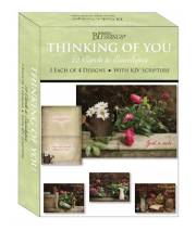 Card-Boxed-Shared Blessings-Thinking Of You Florally Yours (Box Of 12) | SHOPtheWORD