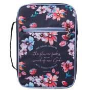 Bible Cover MED Navy The Grass Withers Isaiah 40:8 | SHOPtheWORD
