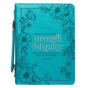 Bible Cover Fashion MED She is Clothed With Strength Prov. 31:25 | SHOPtheWORD