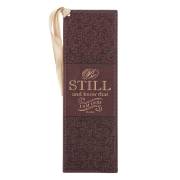 Faux Leather Bookmark Be Still and Know Psalm 46:10 | SHOPtheWORD