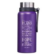 Water Bottle I Know the Plans Jeremiah 29:11 (Stainless 34 OZ) | SHOPtheWORD