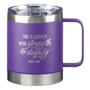 SSTL Mug She is Clothed with Strength Prov. 31:25 | SHOPtheWORD