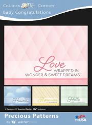 Card-Boxed-Precious Patterns Assorted Baby Congratulations (NIV) (Box Of 12) | SHOPtheWORD