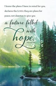 Bulletin-I Know The Plans...a Future Filled With Hope (Jeremiah 29:11) (Pack Of 100) | SHOPtheWORD