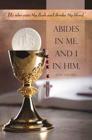 Bulletin-He Who Eats My Flesh And Drinks My Blood Abides In Me (John 6:56) (Pack Of 100) | SHOPtheWORD