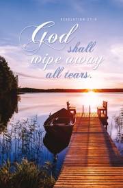 Bulletin-God Shall Wipe Away All Tears (Revelation 21:4) (Pack Of 100) | SHOPtheWORD