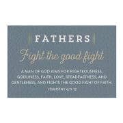 Cards-Pass It On-Fathers Fight The Good Fight (3" x 2") (Pack Of 25) | SHOPtheWORD