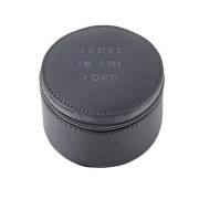 Tabletop Clock w/Alarm-Trust In The Lord-Charcoal (3.25" x 4.5") | SHOPtheWORD