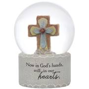 Memorial Water Globe-God's Hands | SHOPtheWORD