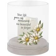 Hurricane Candle-Flameless Flicker-Gave Us Memories w/Timer (7" x 6") | SHOPtheWORD