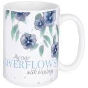 Mug-Overflows With Blessings w/Gift Box (15 Oz) | SHOPtheWORD