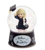 Musical Snow Globe-Graduation Girl/Believe In Possibility (5.75"H) | SHOPtheWORD
