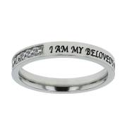 Ring-Princess Cut-Silver-Beloved-Sz 6 | SHOPtheWORD