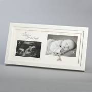 Frame-Love At First Sight Double Frame (Ultrasound/Baby) (Holds 4 x 6 & 5 x 7 Photo) | SHOPtheWORD