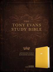 CSB Tony Evans Study Bible-Goldenrod Cloth Over Board | SHOPtheWORD