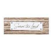 Tabletop Plaque-Serve The Lord (8.5" x 3.25") | SHOPtheWORD