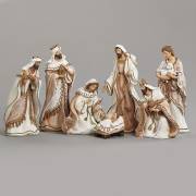 Nativity Set-7 Piece w/Gold Rope Design (8.5") | SHOPtheWORD