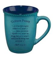 Mug-Tribute Penny (15 oz)-Teal Stoneware (#71160) | SHOPtheWORD