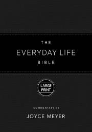 Amplified Everyday Life Bible Large Print-Black LeatherLuxe (Nov) | SHOPtheWORD