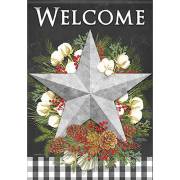 Flag-Garden-Glittertrends-Farmhouse Christmas (12.5" x 18") | SHOPtheWORD