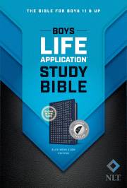 NLT Boys Life Application Study Bible-Blue/Neon Glow TuTone LeatherLike Indexed | SHOPtheWORD