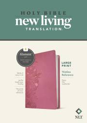 NLT Large Print Thinline Reference Bible/Filament Enabled-Peony Pink LeatherLike | SHOPtheWORD