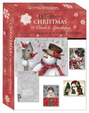 Card-Boxed-Shared Blessings-Christmas-Assorted/Snowmen At Fence (Box Of 12) | SHOPtheWORD