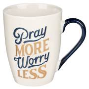 Mug-Pray More Worry Less | SHOPtheWORD