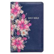 KJV Deluxe Gift Bible Printed Floral Faux Leather with Zipper | SHOPtheWORD