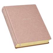 KJV Large Print Journaling Bible Rose Gold Faux Leather | SHOPtheWORD
