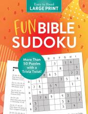 Fun Bible Sudoku Large Print by Staff Barbour | SHOPtheWORD
