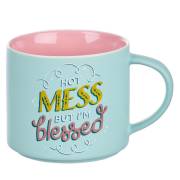 Mug-Bless Your Soul-Hot Mess But I'm Blessed (18 Oz) | SHOPtheWORD
