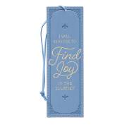 Bookmark-Pagemarker-Find Joy-LuxLeather-Periwinkle | SHOPtheWORD