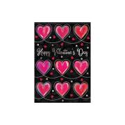 Flag-Garden-Foil Durasoft-Loopy Hearts (12.5" x 18") | SHOPtheWORD
