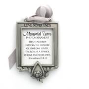 Ornament-Photo/Memorial Tear-Pewter (Holds 1.5" x 1.75") | SHOPtheWORD