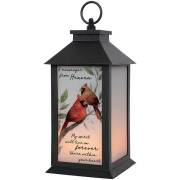 Lantern w/LED Candle & Timer-A Message (13" x 5.5" x 5.5") | SHOPtheWORD