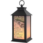 Lantern w/LED Candle & Timer-Beautiful Memories (13" x 5.5" x 5.5") | SHOPtheWORD