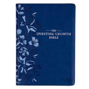 NLT Spiritual Growth Bible-Navy LuxLeather | SHOPtheWORD