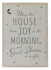 Wall Plaque-Light Up-May This House Have Joy/Sweet Dreams (10" x 14") | SHOPtheWORD