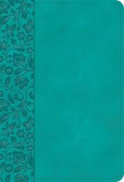 NASB 2020 Large Print Compact Reference Bible-Teal Leathertouch | SHOPtheWORD