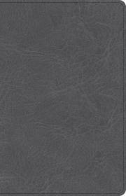 CSB Thinline Bible-Charcoal LeatherTouch | SHOPtheWORD