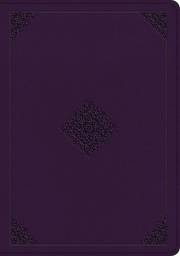 ESV Single Column Journaling Bible/Large Print-Lavender Ornament Design TruTone | SHOPtheWORD