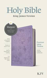 KJV Premium Value Thinline Bible, Filament Enabled Edition-Garden Lavender LeatherLike | SHOPtheWORD