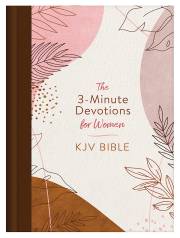 KJV The 3-Minute Devotions For Women Bible-Rose & Copper Florets Hardcover | SHOPtheWORD