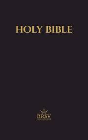 NRSV Updated Edition Pew Bible w/Aprocrypha-Black Imitation Leather | SHOPtheWORD
