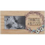 Photo Frame- Thankful & Blessed (Holds 4" x 6" Photo) | SHOPtheWORD