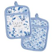 Oven Mitt Set-Taste And See (7" x 9") (Set Of 2) | SHOPtheWORD