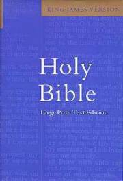 KJV Large Print Text Bible-Blue Cloth | SHOPtheWORD