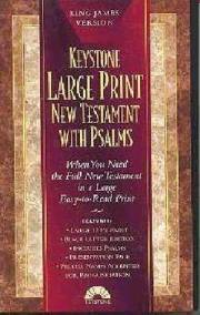 KJV Keystone Large Print New Testament w/Psalms-Black Imitation Leather (Not Available-Publisher Out Of Stock Indefinit) | SHOPtheWORD
